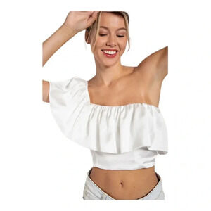 L Love Tailgating &‎ Touchdown White Top NWT